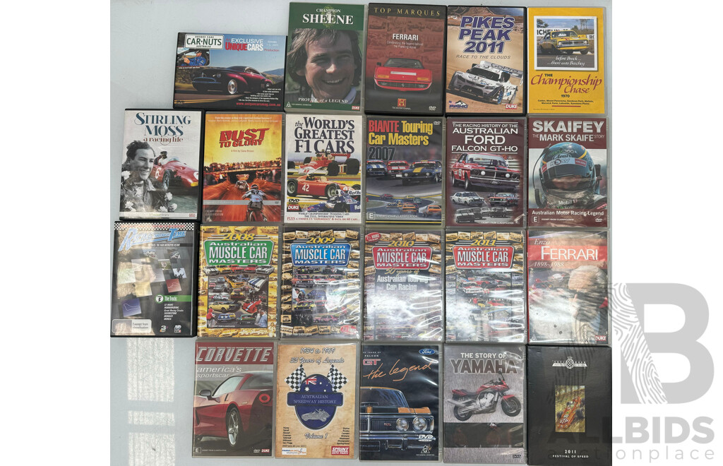 Assortment of Car Racing DVD's - Lot 1569500 | ALLBIDS