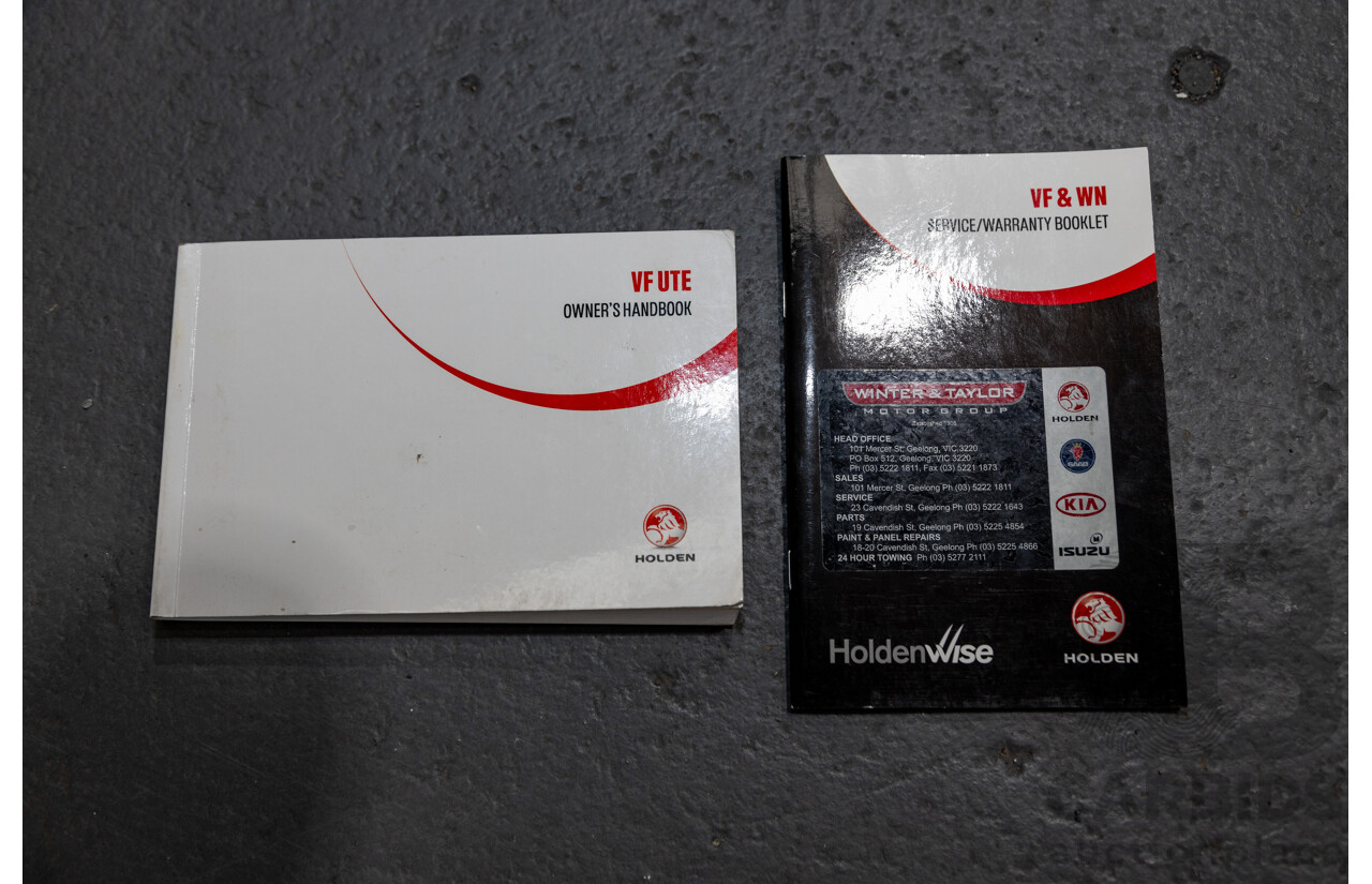 7/2014 Holden Commodore Ute SS VF Utility Perfect Blue Metallic V8 6.0L