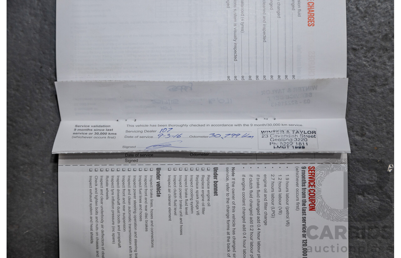 7/2014 Holden Commodore Ute SS VF Utility Perfect Blue Metallic V8 6.0L