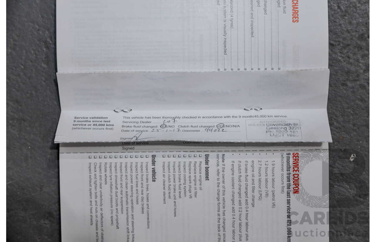 7/2014 Holden Commodore Ute SS VF Utility Perfect Blue Metallic V8 6.0L