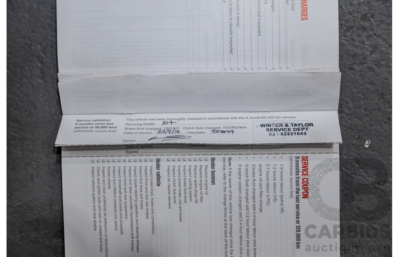 7/2014 Holden Commodore Ute SS VF Utility Perfect Blue Metallic V8 6.0L