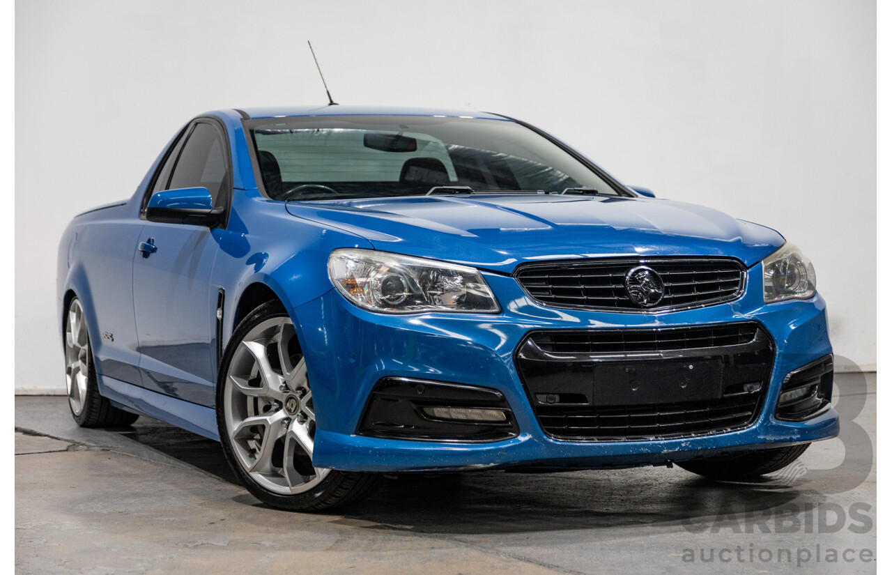 7/2014 Holden Commodore Ute SS VF Utility Perfect Blue Metallic V8 6.0L