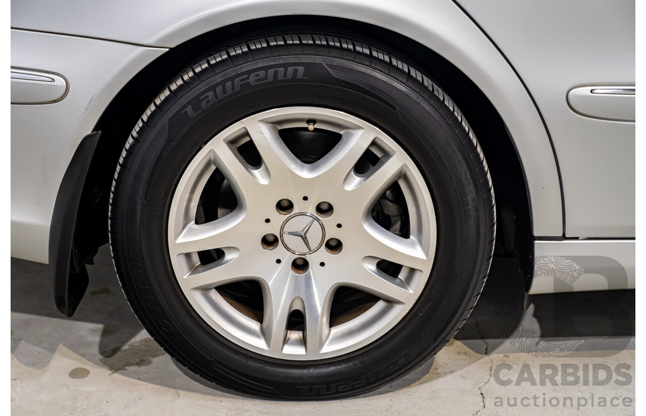 10/2003 Mercedes Benz E320 Elegance 211 4d Sedan Brilliant Silver Metallic V6 3.2L