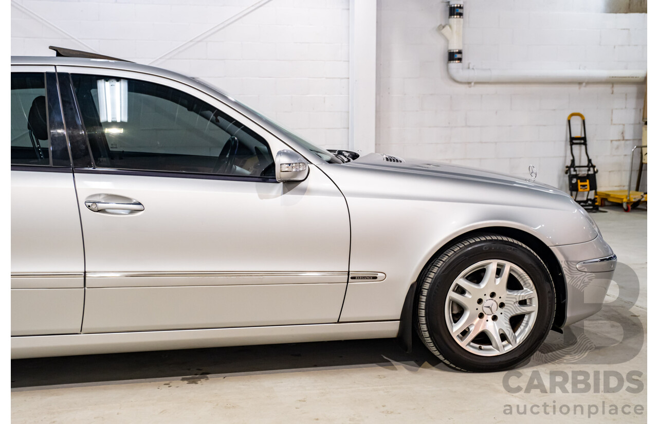 10/2003 Mercedes Benz E320 Elegance 211 4d Sedan Brilliant Silver Metallic V6 3.2L