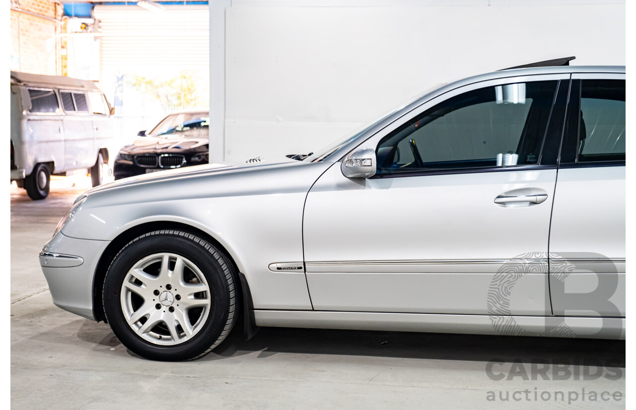 10/2003 Mercedes Benz E320 Elegance 211 4d Sedan Brilliant Silver Metallic V6 3.2L