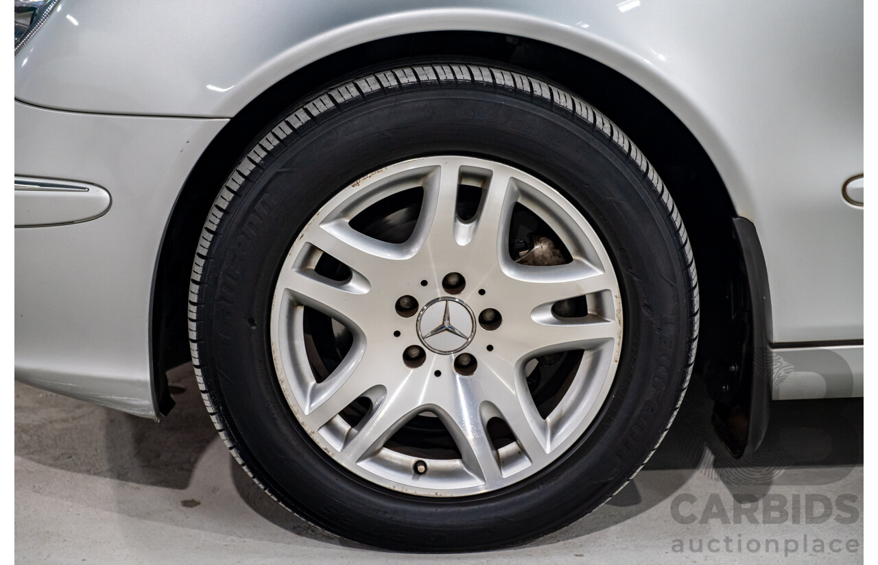 10/2003 Mercedes Benz E320 Elegance 211 4d Sedan Brilliant Silver Metallic V6 3.2L