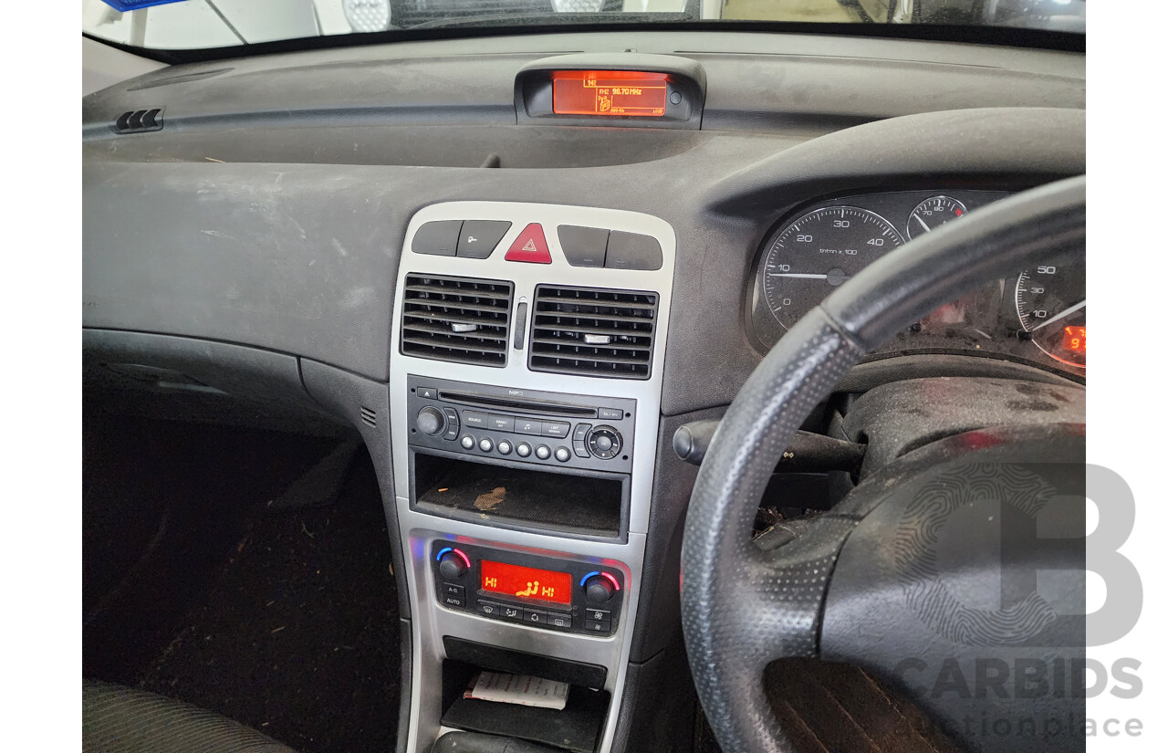 02/2007 Peugeot 307 XS HDi 1.6 FWD MY06 UPGRADE 5D Hatchback White 1.6L