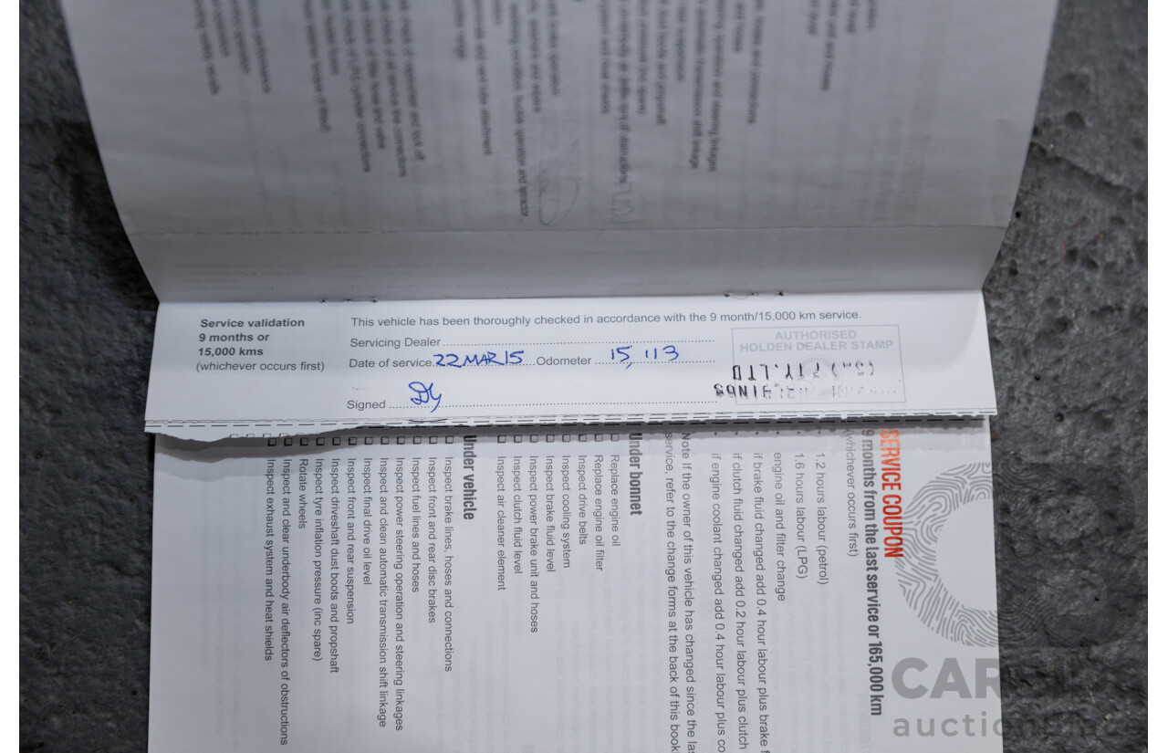 5/2014 Holden Calais VF 4d Sedan Heron White V6 3.6L