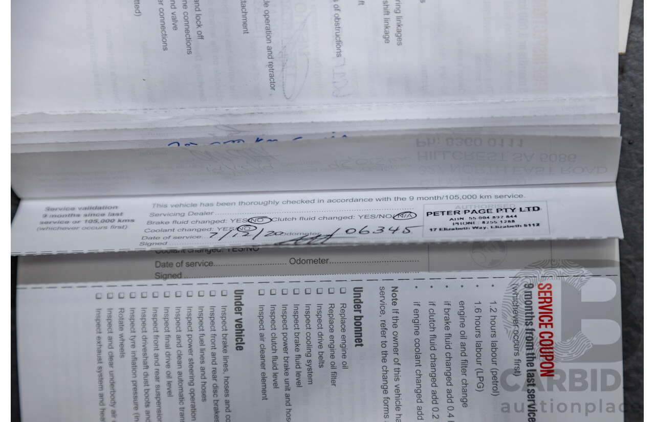 5/2014 Holden Calais VF 4d Sedan Heron White V6 3.6L