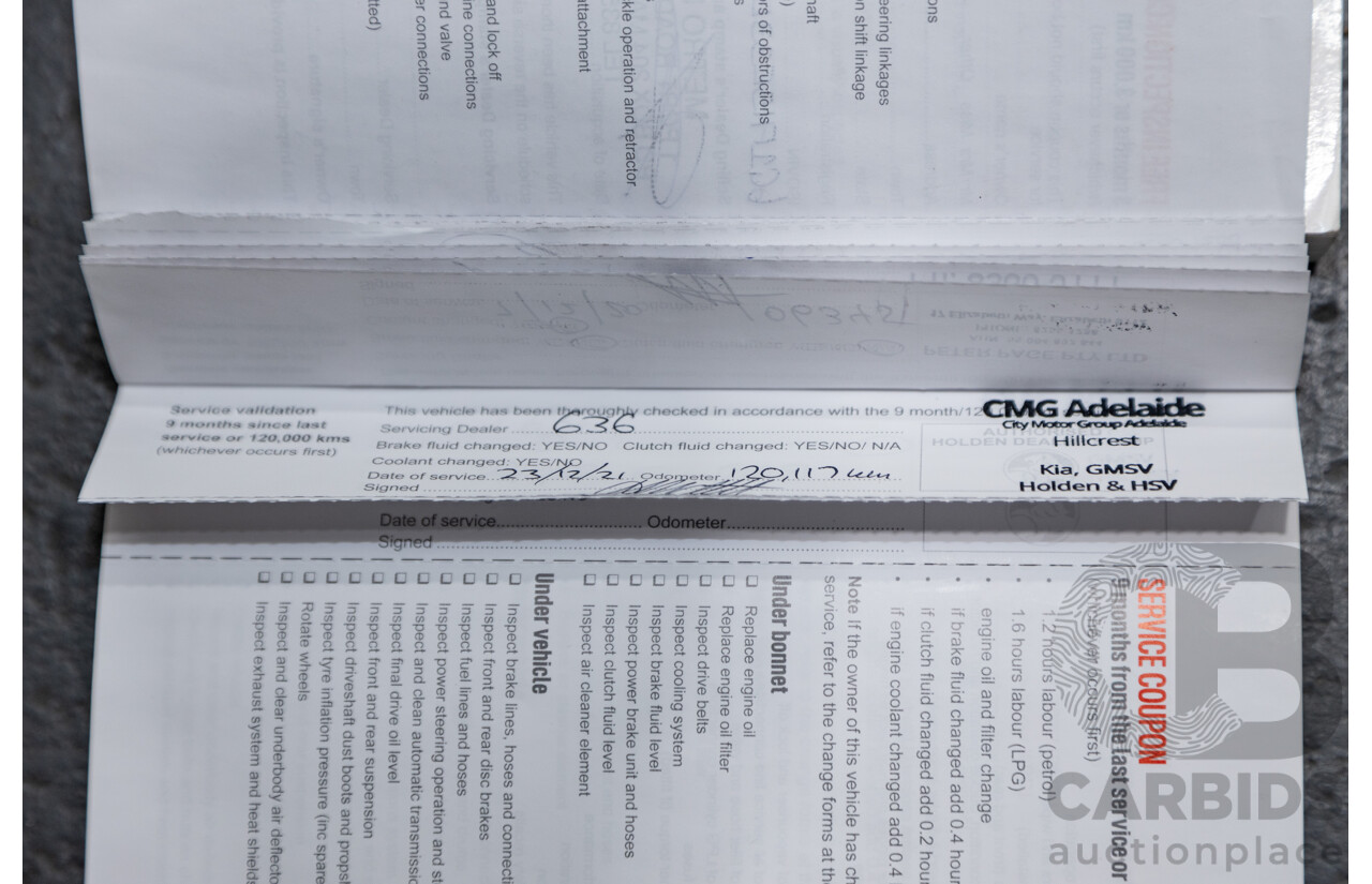 5/2014 Holden Calais VF 4d Sedan Heron White V6 3.6L