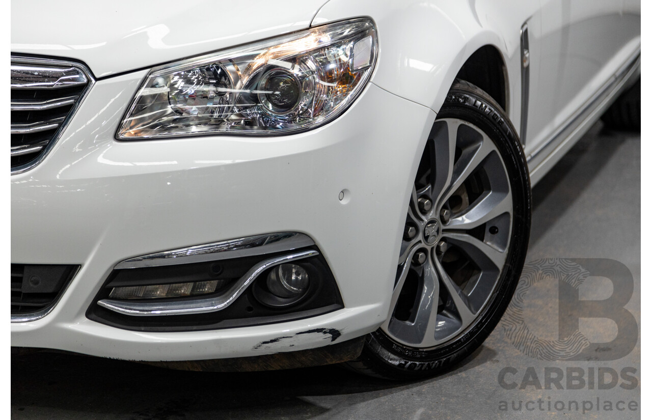 5/2014 Holden Calais VF 4d Sedan Heron White V6 3.6L
