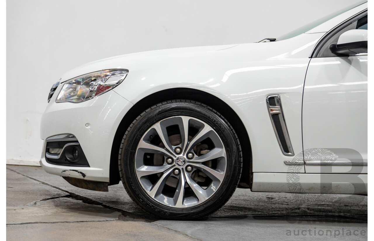 5/2014 Holden Calais VF 4d Sedan Heron White V6 3.6L