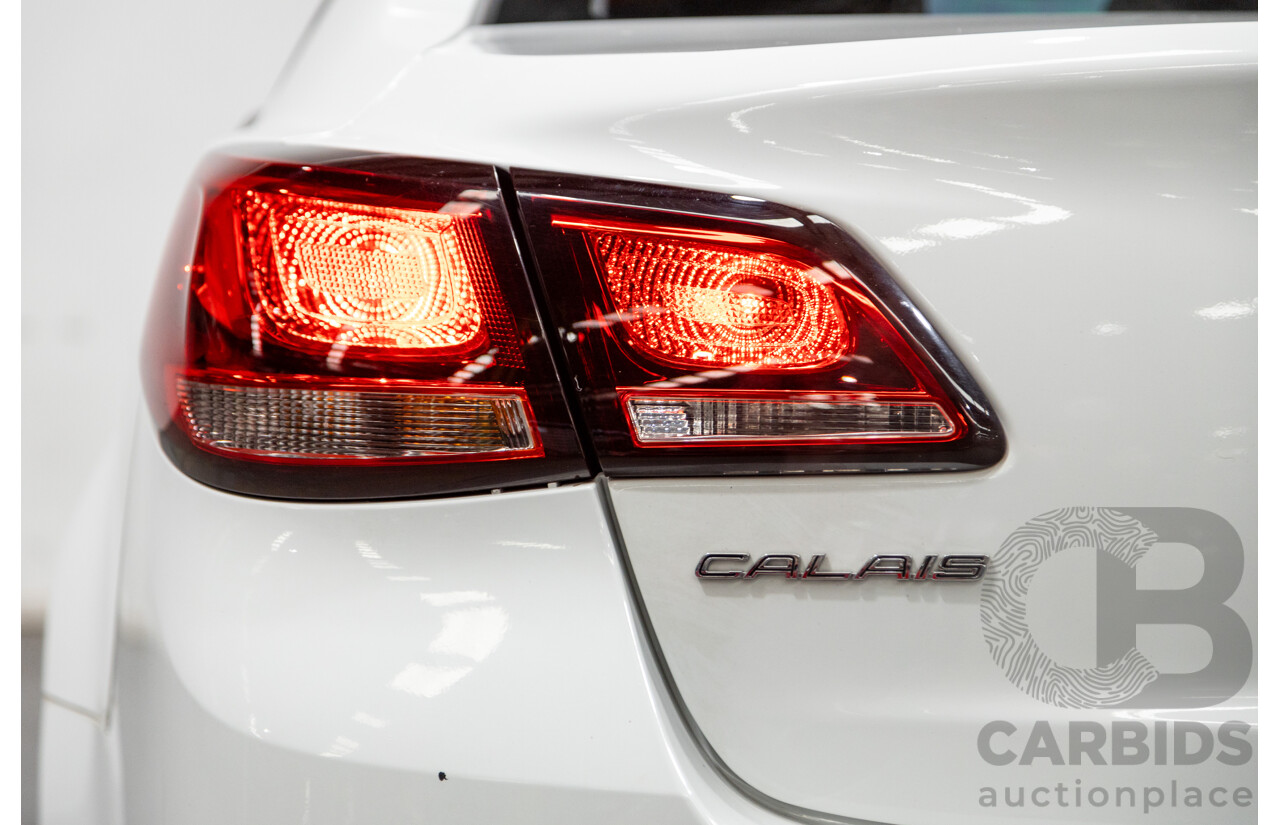 5/2014 Holden Calais VF 4d Sedan Heron White V6 3.6L