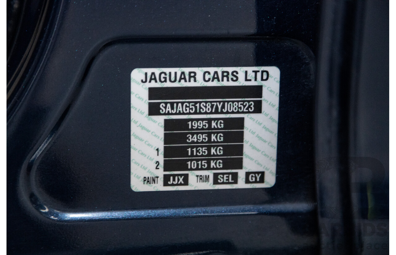 10/2006 Jaguar X Type 2.1 V6 LE MY06 4d Sedan Indigo Blue Metallic V6 2.1L