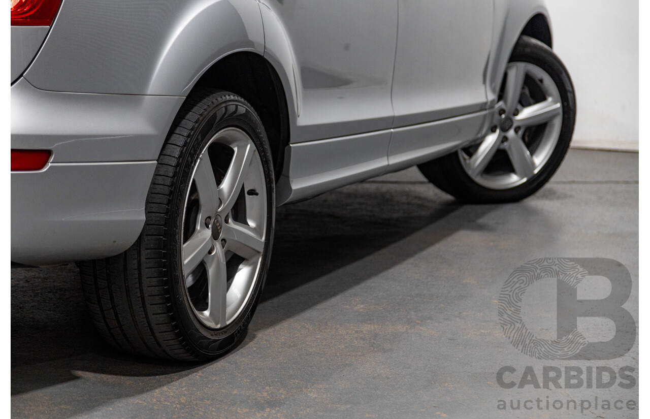 6/2010 Audi Q7 4.2 TDI Quattro (AWD) S-Line Package MY10 Upgrade 4d Wagon Ice Silver Metallic Turbo Diesel V8 4.2L - 7 Seater