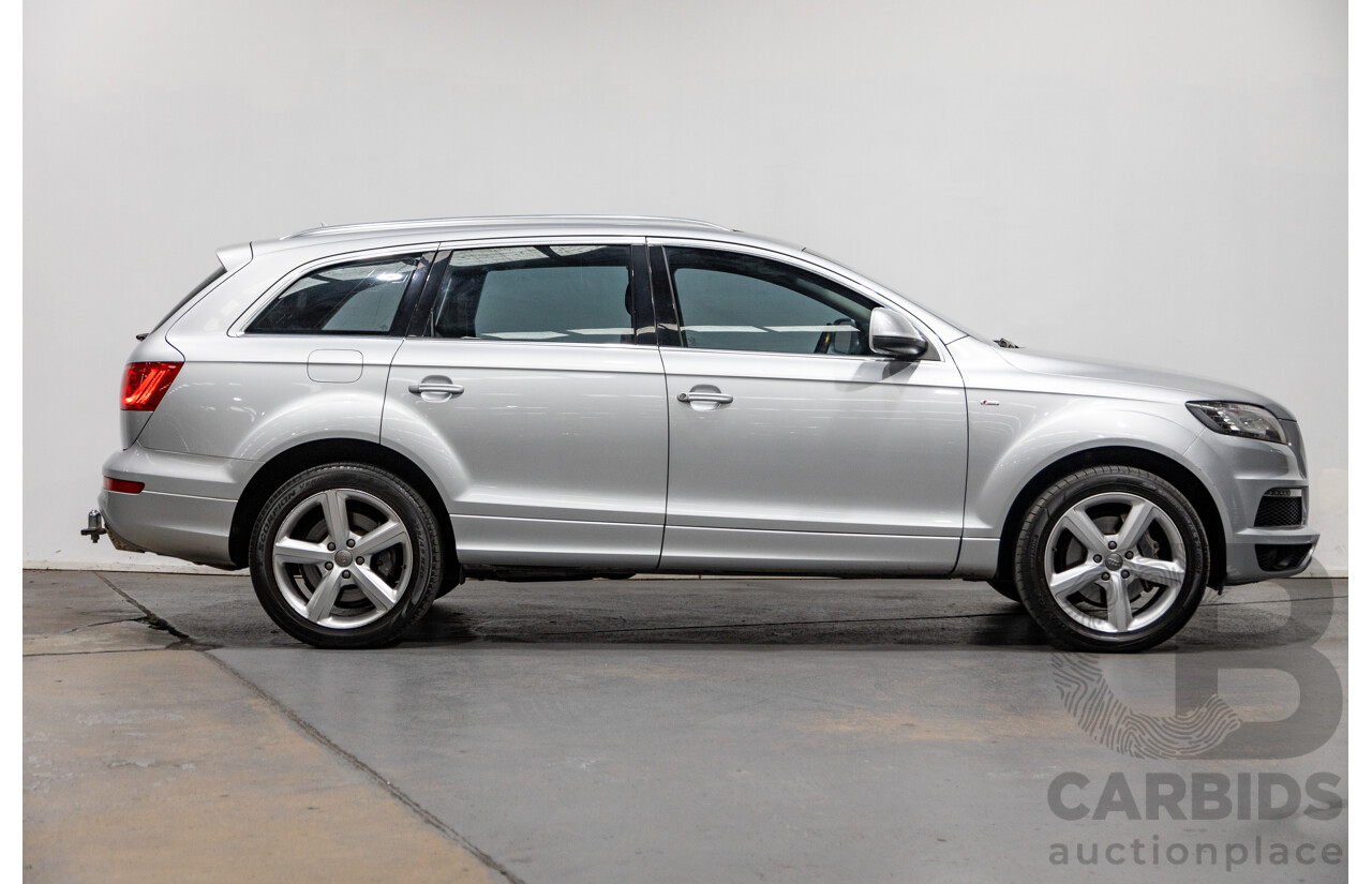6/2010 Audi Q7 4.2 TDI Quattro (AWD) S-Line Package MY10 Upgrade 4d Wagon Ice Silver Metallic Turbo Diesel V8 4.2L - 7 Seater