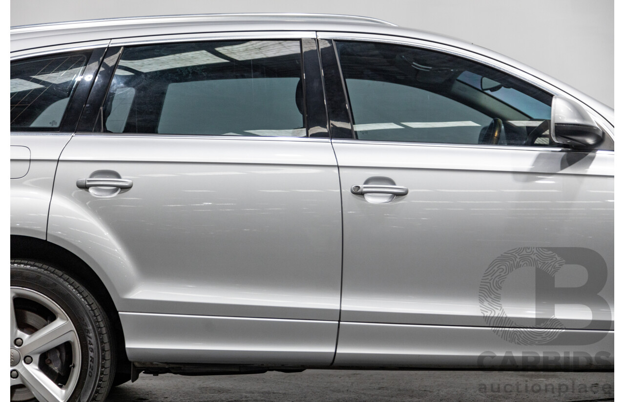 6/2010 Audi Q7 4.2 TDI Quattro (AWD) S-Line Package MY10 Upgrade 4d Wagon Ice Silver Metallic Turbo Diesel V8 4.2L - 7 Seater
