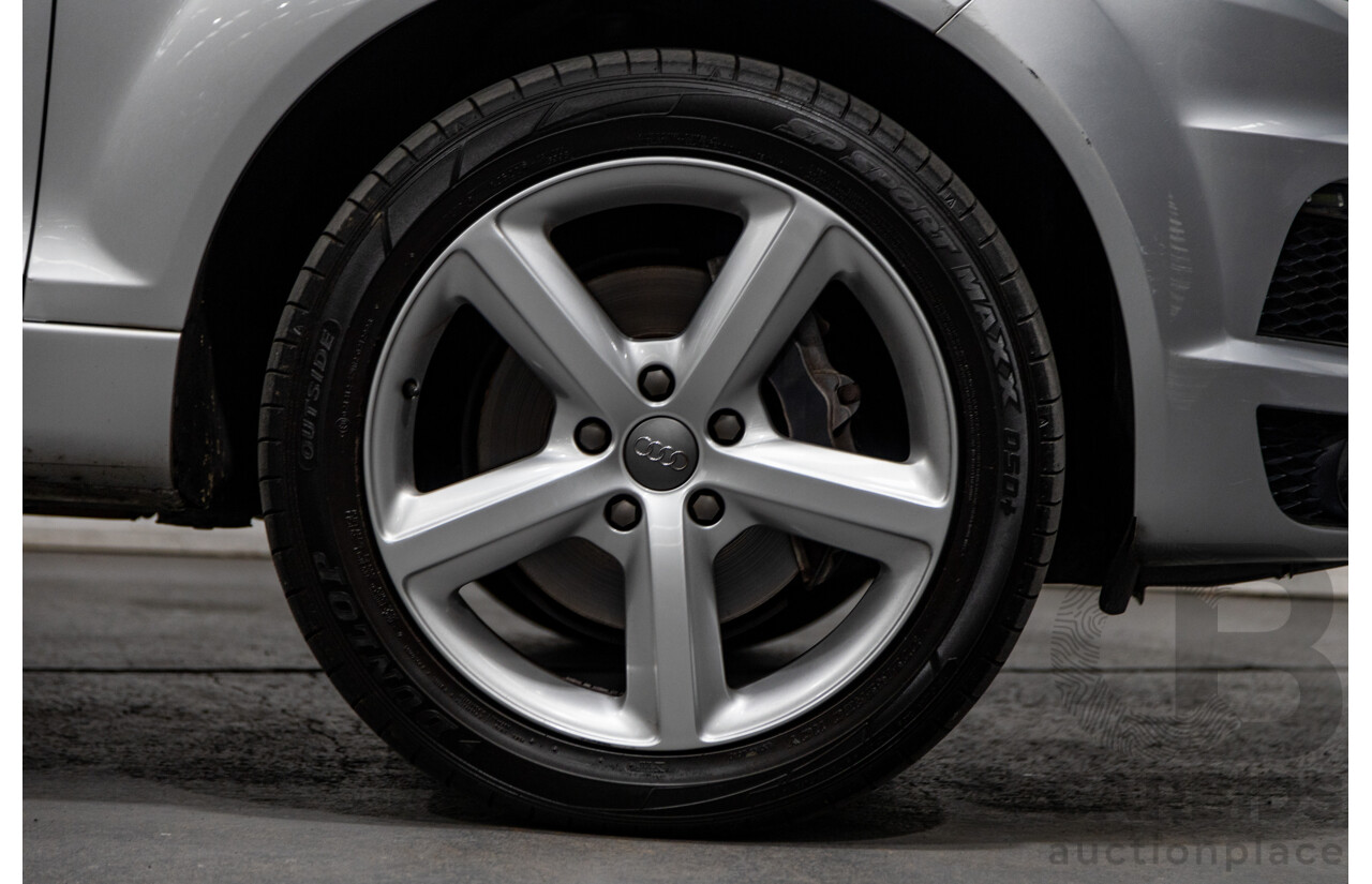 6/2010 Audi Q7 4.2 TDI Quattro (AWD) S-Line Package MY10 Upgrade 4d Wagon Ice Silver Metallic Turbo Diesel V8 4.2L - 7 Seater