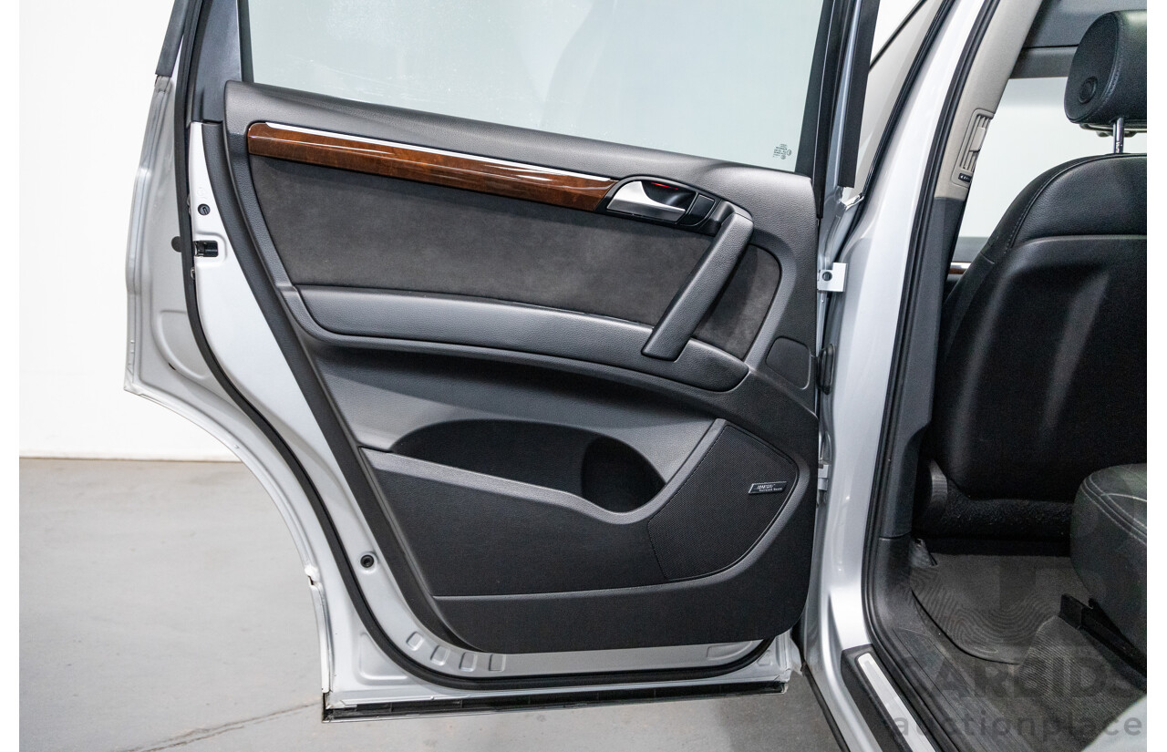 6/2010 Audi Q7 4.2 TDI Quattro (AWD) S-Line Package MY10 Upgrade 4d Wagon Ice Silver Metallic Turbo Diesel V8 4.2L - 7 Seater