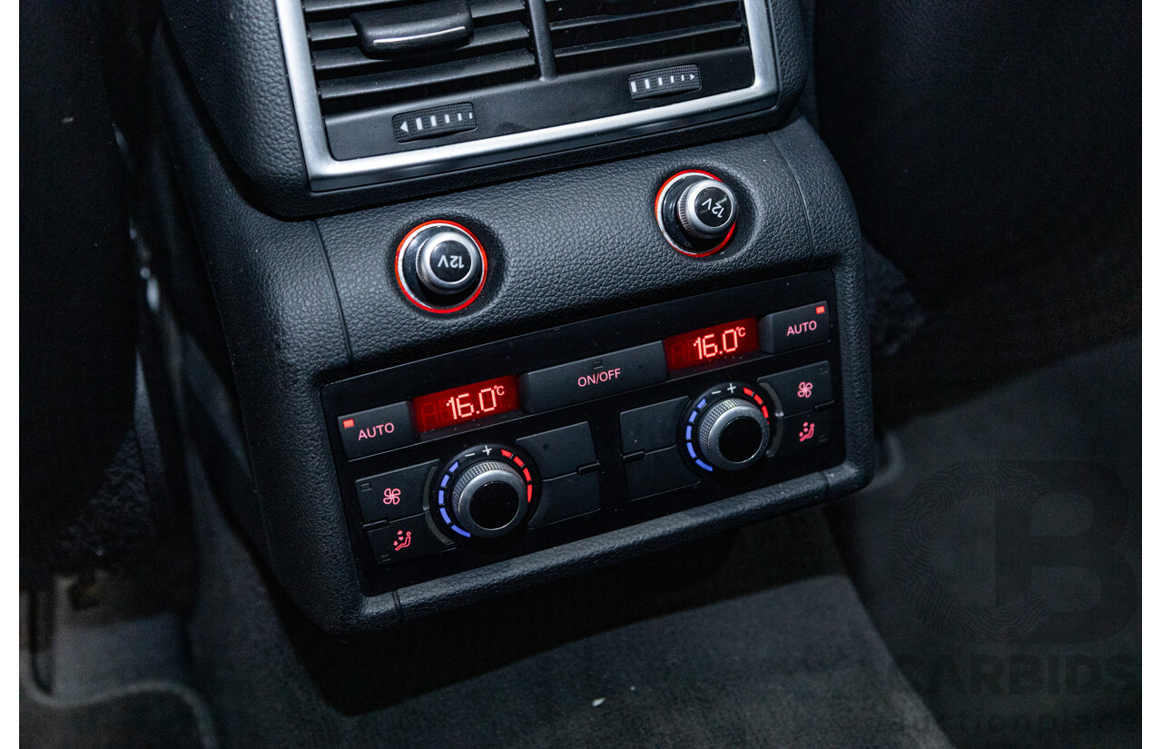 6/2010 Audi Q7 4.2 TDI Quattro (AWD) S-Line Package MY10 Upgrade 4d Wagon Ice Silver Metallic Turbo Diesel V8 4.2L - 7 Seater