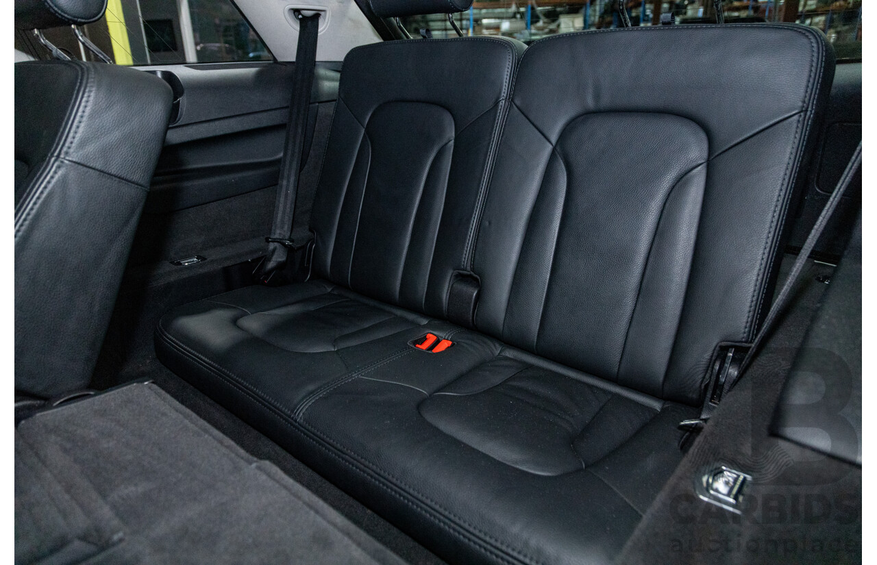 6/2010 Audi Q7 4.2 TDI Quattro (AWD) S-Line Package MY10 Upgrade 4d Wagon Ice Silver Metallic Turbo Diesel V8 4.2L - 7 Seater