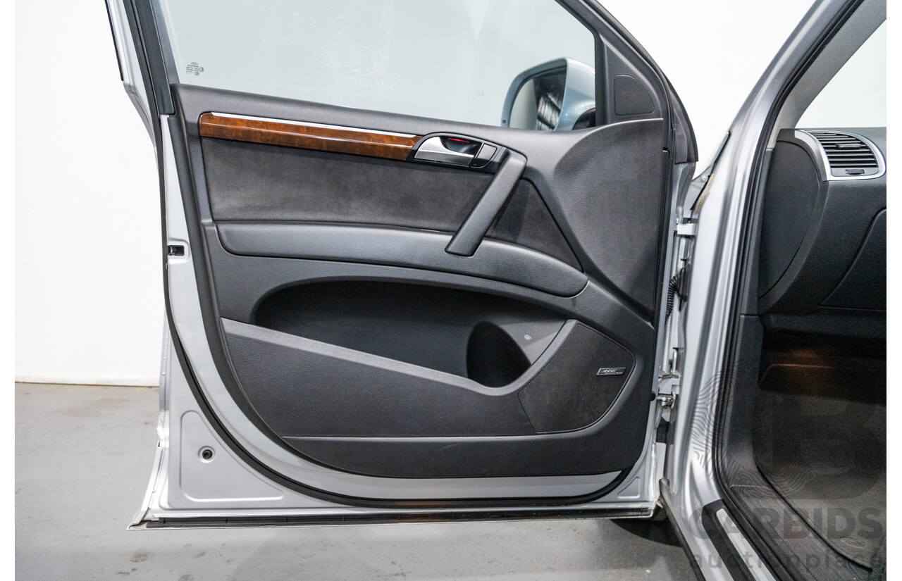 6/2010 Audi Q7 4.2 TDI Quattro (AWD) S-Line Package MY10 Upgrade 4d Wagon Ice Silver Metallic Turbo Diesel V8 4.2L - 7 Seater