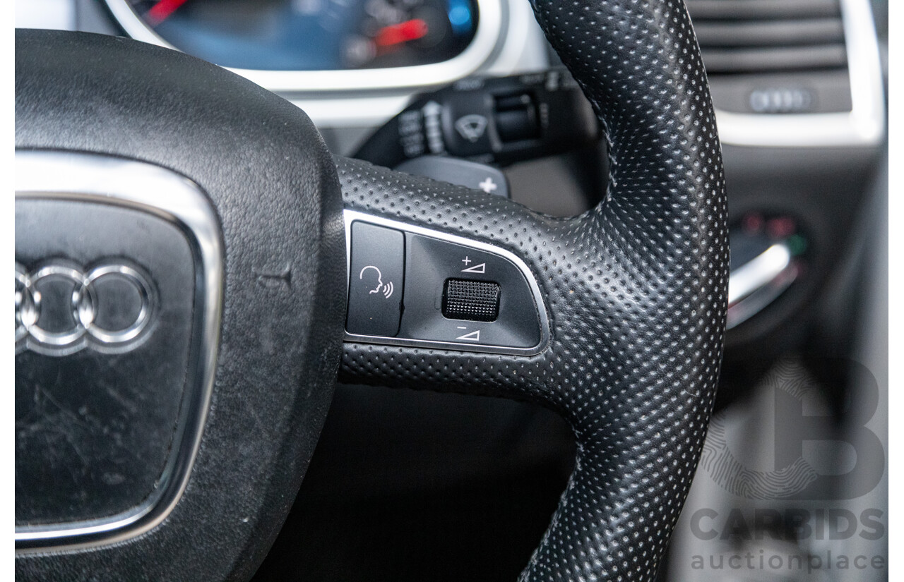 6/2010 Audi Q7 4.2 TDI Quattro (AWD) S-Line Package MY10 Upgrade 4d Wagon Ice Silver Metallic Turbo Diesel V8 4.2L - 7 Seater