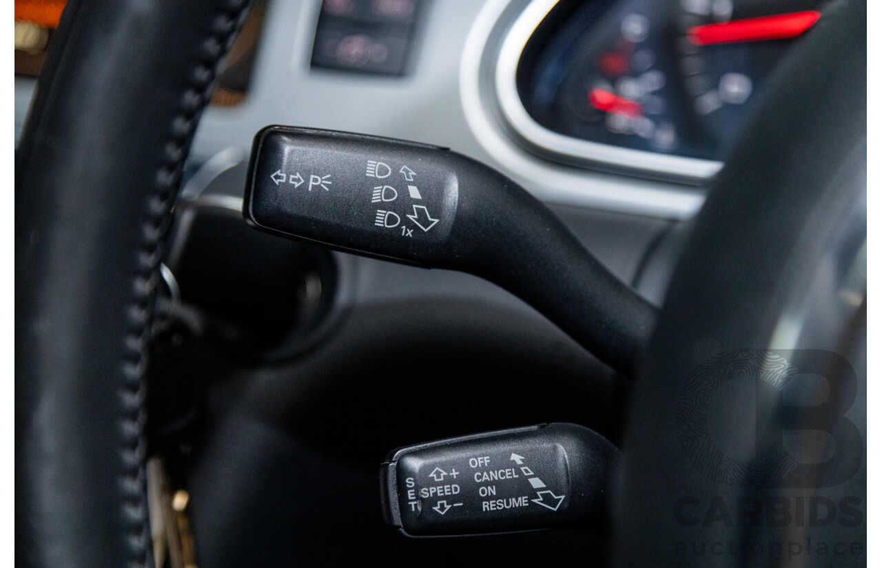 6/2010 Audi Q7 4.2 TDI Quattro (AWD) S-Line Package MY10 Upgrade 4d Wagon Ice Silver Metallic Turbo Diesel V8 4.2L - 7 Seater