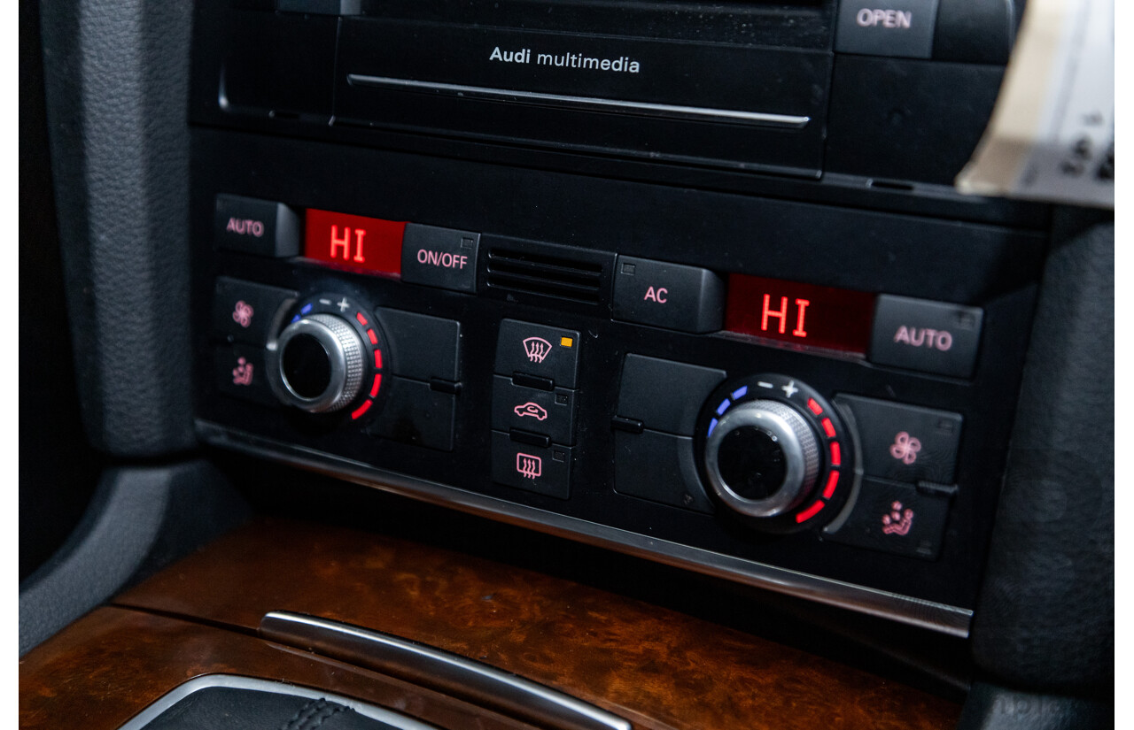 6/2010 Audi Q7 4.2 TDI Quattro (AWD) S-Line Package MY10 Upgrade 4d Wagon Ice Silver Metallic Turbo Diesel V8 4.2L - 7 Seater