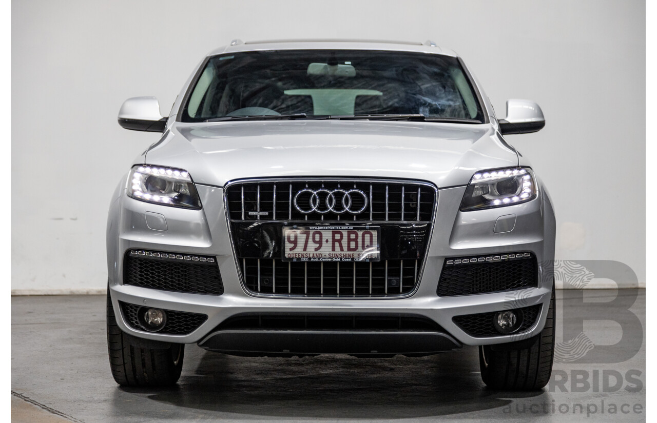 6/2010 Audi Q7 4.2 TDI Quattro (AWD) S-Line Package MY10 Upgrade 4d Wagon Ice Silver Metallic Turbo Diesel V8 4.2L - 7 Seater
