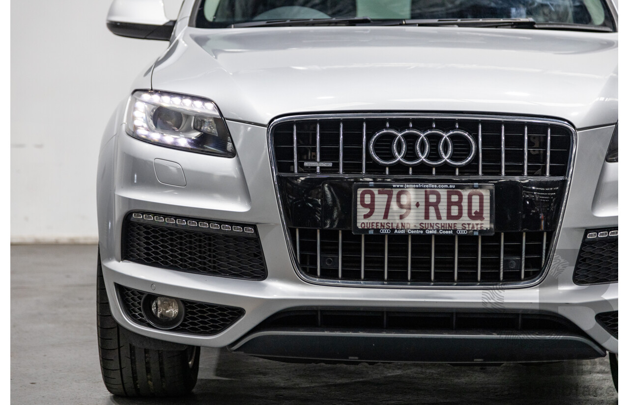 6/2010 Audi Q7 4.2 TDI Quattro (AWD) S-Line Package MY10 Upgrade 4d Wagon Ice Silver Metallic Turbo Diesel V8 4.2L - 7 Seater