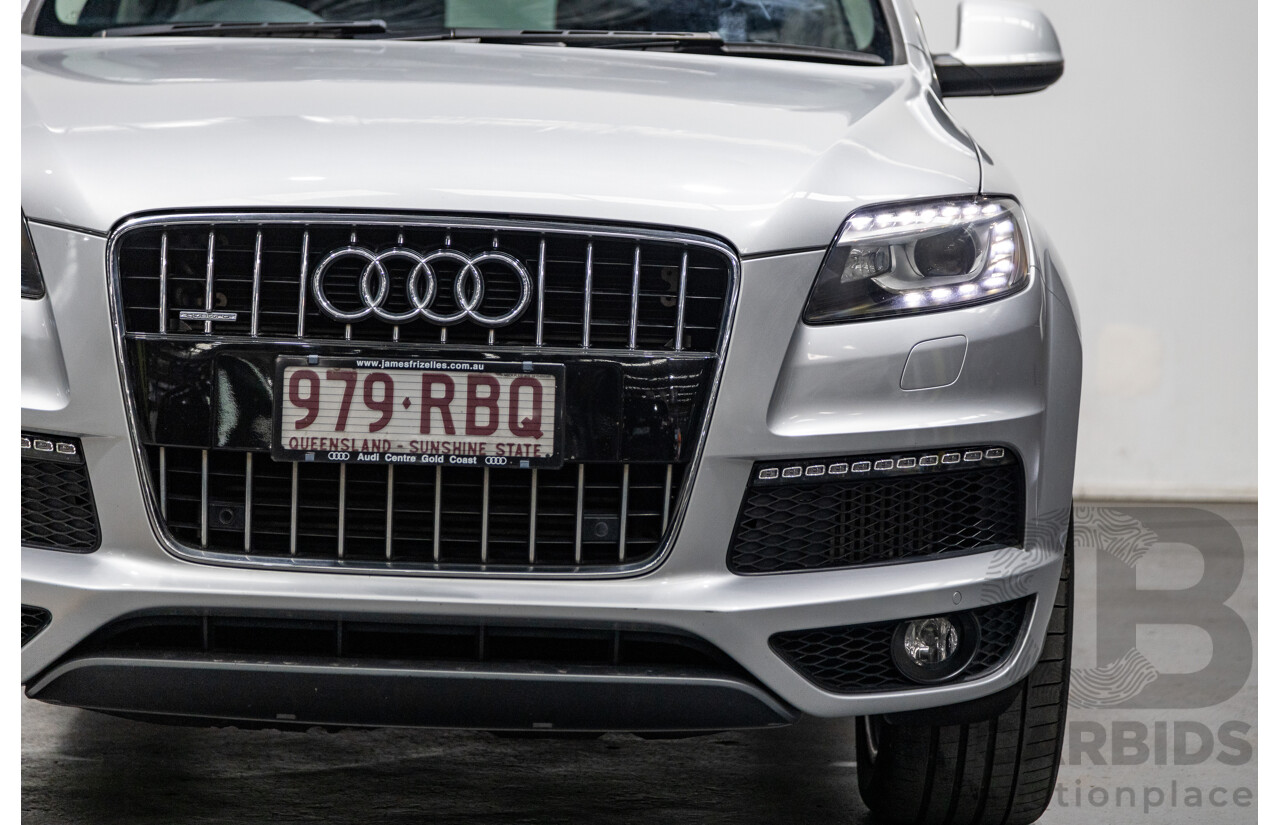 6/2010 Audi Q7 4.2 TDI Quattro (AWD) S-Line Package MY10 Upgrade 4d Wagon Ice Silver Metallic Turbo Diesel V8 4.2L - 7 Seater
