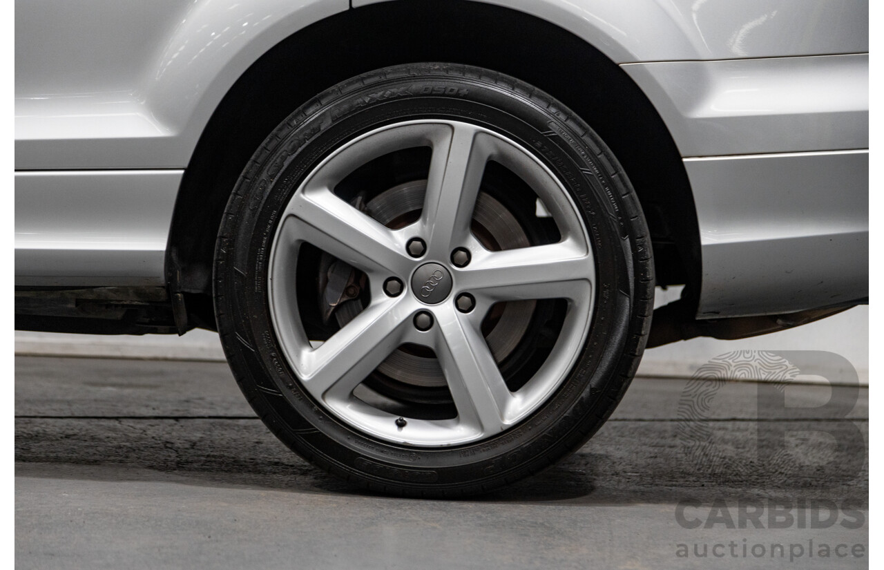 6/2010 Audi Q7 4.2 TDI Quattro (AWD) S-Line Package MY10 Upgrade 4d Wagon Ice Silver Metallic Turbo Diesel V8 4.2L - 7 Seater