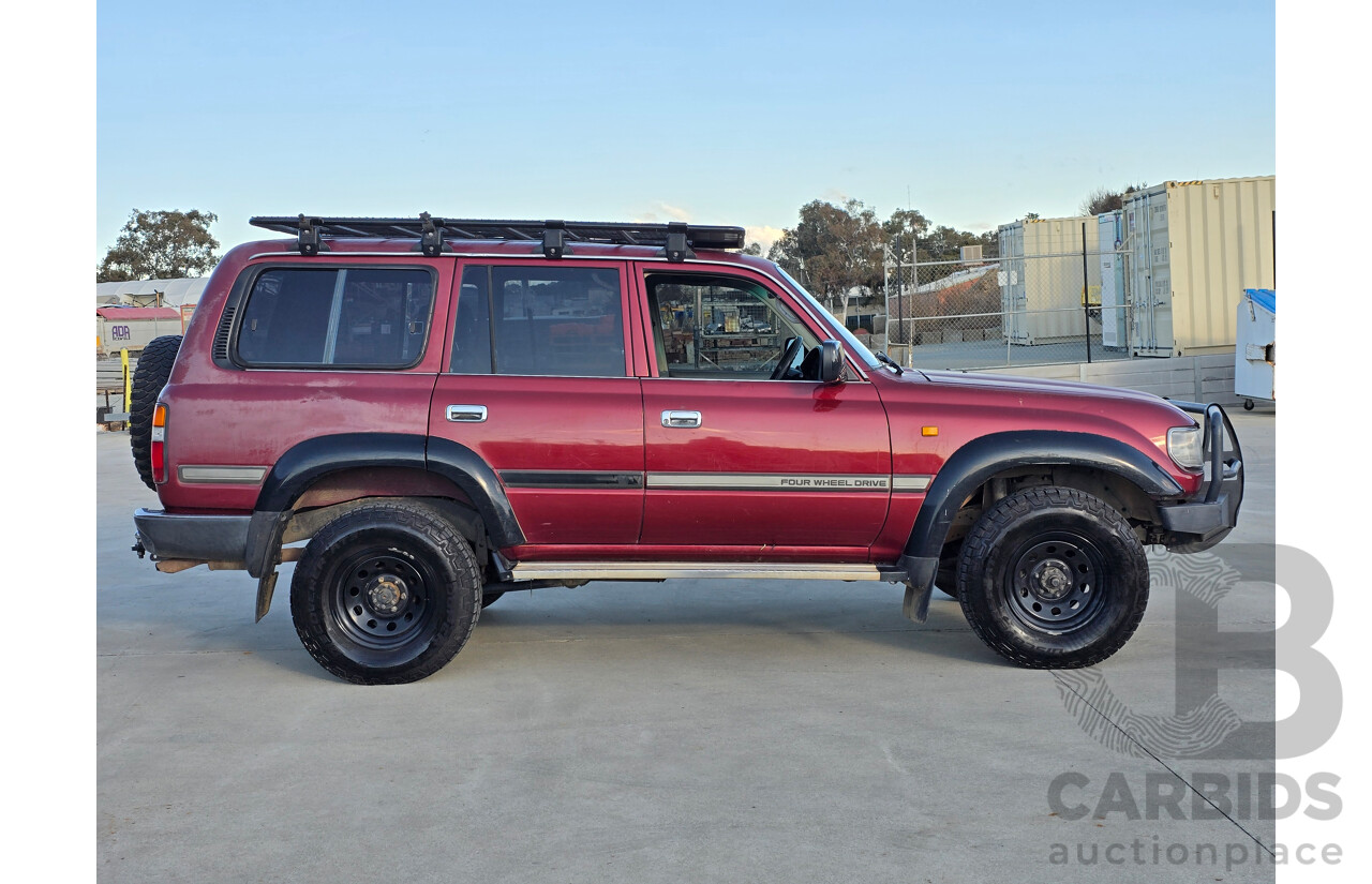 10/1994 Toyota Landcruiser GXL (4x4) FZJ80R 4d Wagon Red 4.5L
