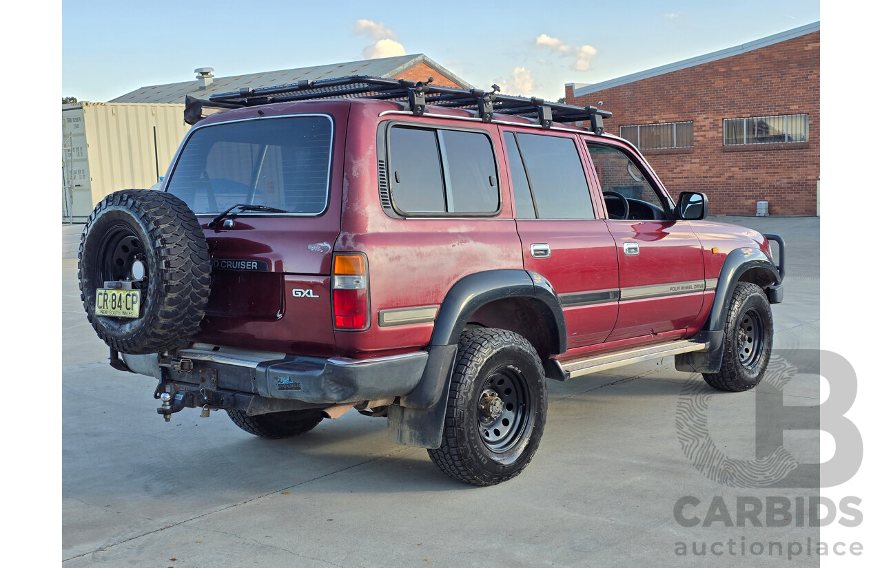 10/1994 Toyota Landcruiser GXL (4x4) FZJ80R 4d Wagon Red 4.5L