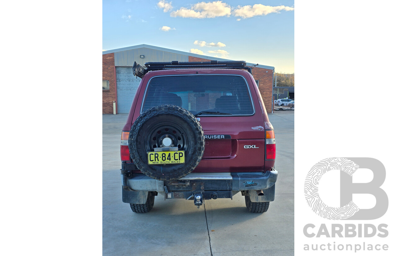 10/1994 Toyota Landcruiser GXL (4x4) FZJ80R 4d Wagon Red 4.5L