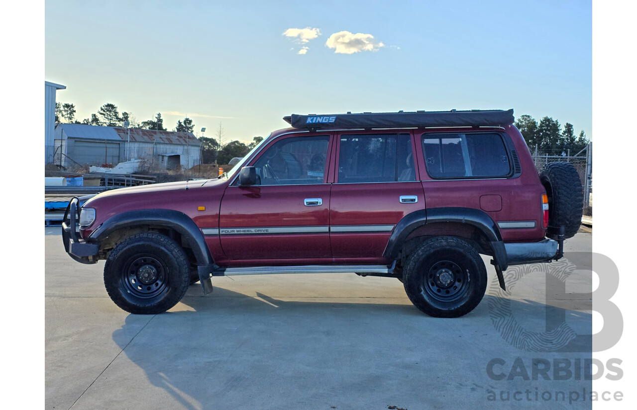 10/1994 Toyota Landcruiser GXL (4x4) FZJ80R 4d Wagon Red 4.5L