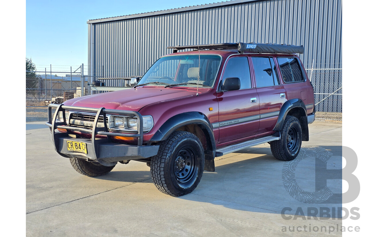 10/1994 Toyota Landcruiser GXL (4x4) FZJ80R 4d Wagon Red 4.5L
