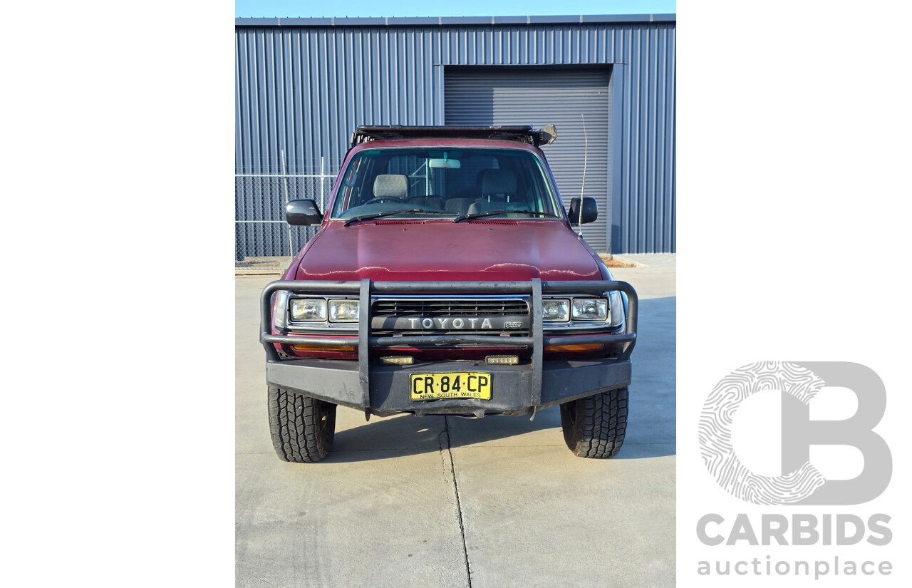 10/1994 Toyota Landcruiser GXL (4x4) FZJ80R 4d Wagon Red 4.5L