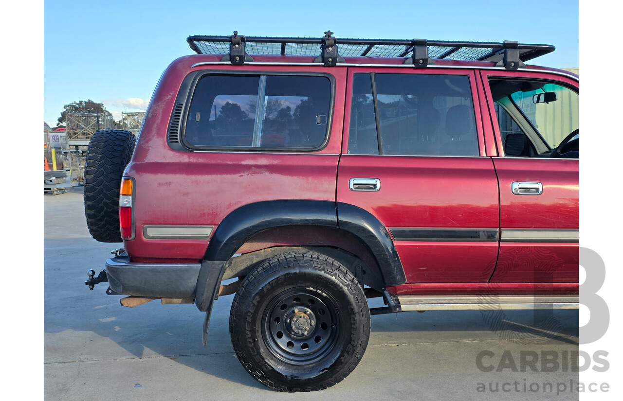 10/1994 Toyota Landcruiser GXL (4x4) FZJ80R 4d Wagon Red 4.5L