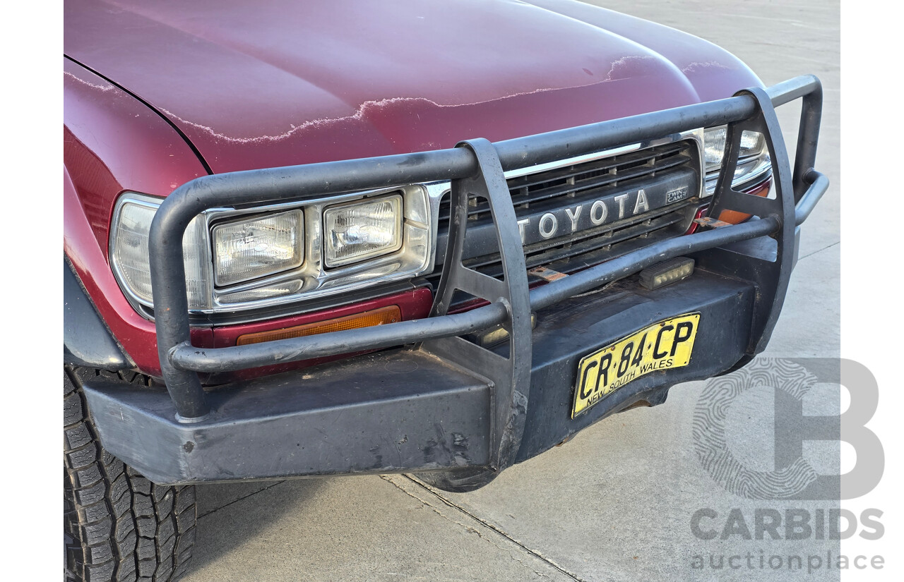 10/1994 Toyota Landcruiser GXL (4x4) FZJ80R 4d Wagon Red 4.5L
