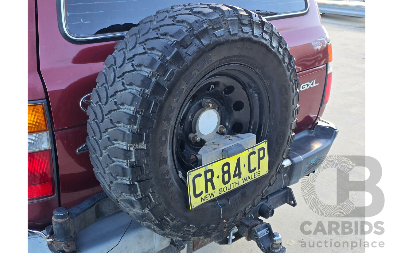 10/1994 Toyota Landcruiser GXL (4x4) FZJ80R 4d Wagon Red 4.5L