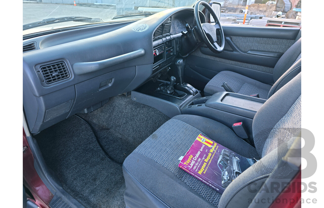 10/1994 Toyota Landcruiser GXL (4x4) FZJ80R 4d Wagon Red 4.5L