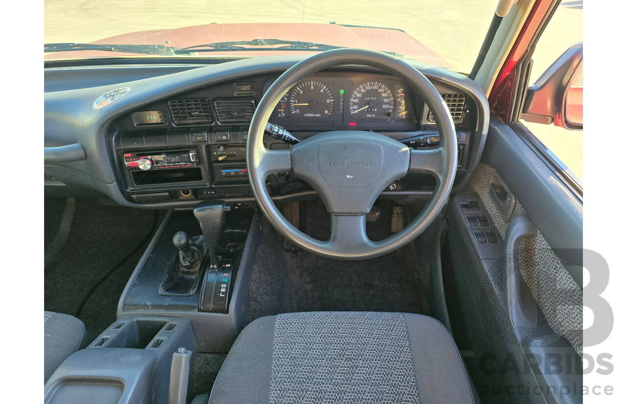 10/1994 Toyota Landcruiser GXL (4x4) FZJ80R 4d Wagon Red 4.5L