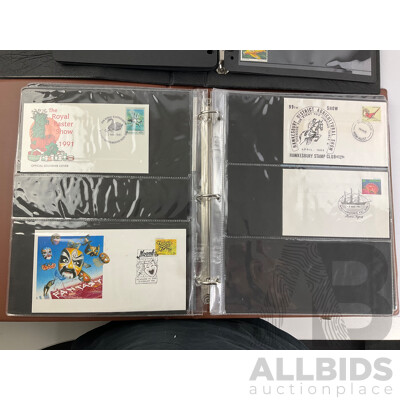 Albums of Australian Cancelled Stamps Including Predecimal, 1970's and 80's with 1980's First Day Covers
