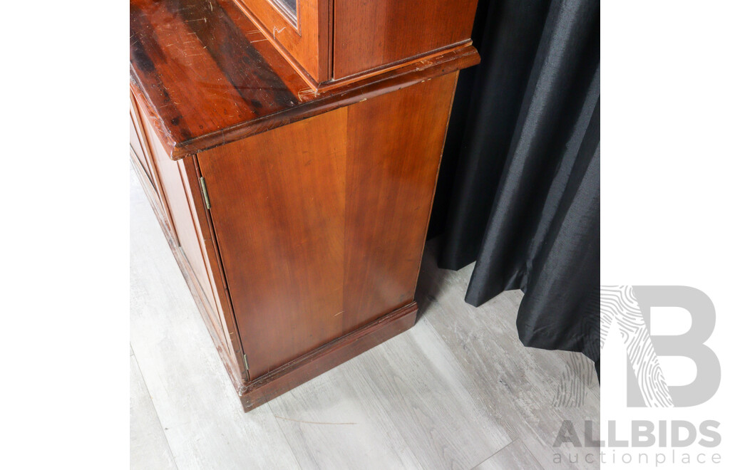 Victorian Cedar Two Piece Bookcase