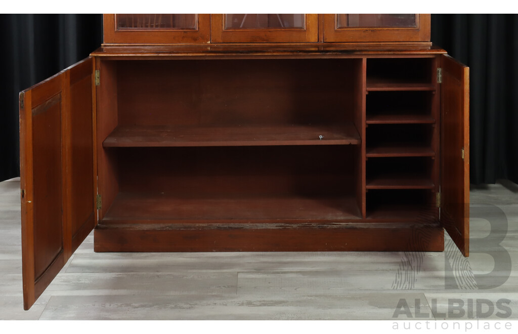 Victorian Cedar Two Piece Bookcase