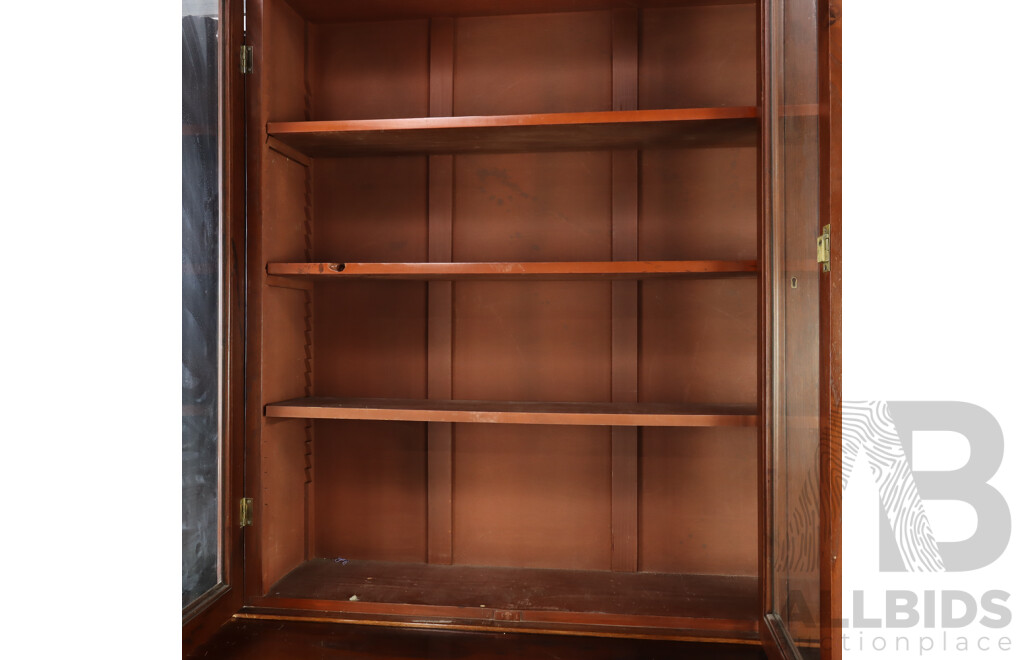 Victorian Cedar Two Piece Bookcase