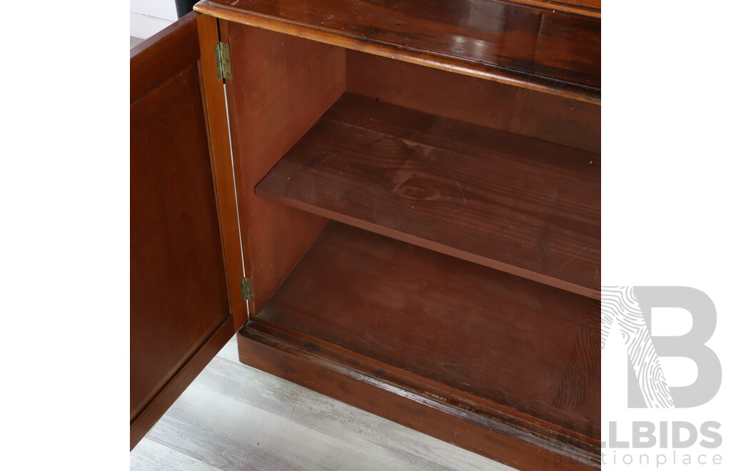 Victorian Cedar Two Piece Bookcase