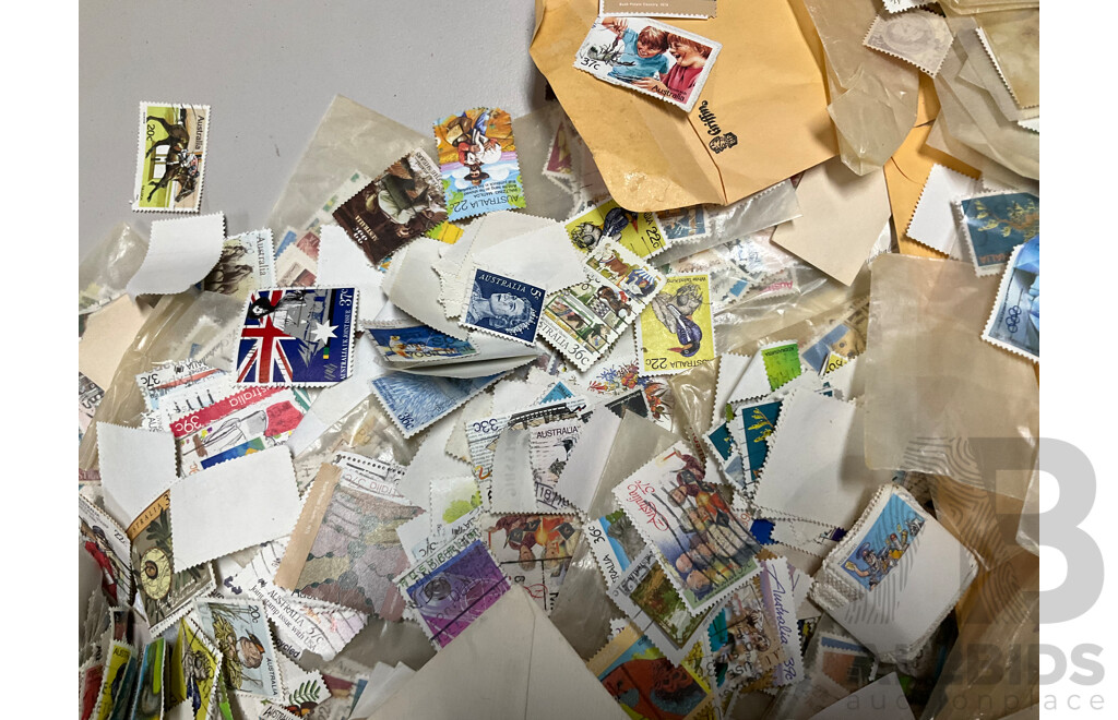 Large Collection of Australian Cancelled Stamps, Examples From 1960's to 1980's - Approximately Two Kilograms
